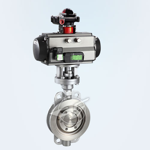 Pneumatic sealing butterfly valve 