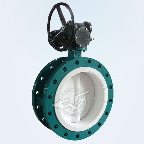 Fluorine flange butterfly valve (center line)